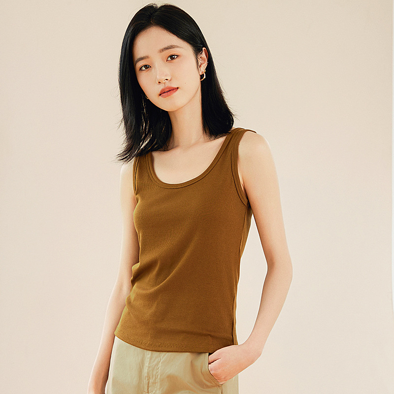 New Fashion Solid Shirt Women's Basic Camisole Tank Tops