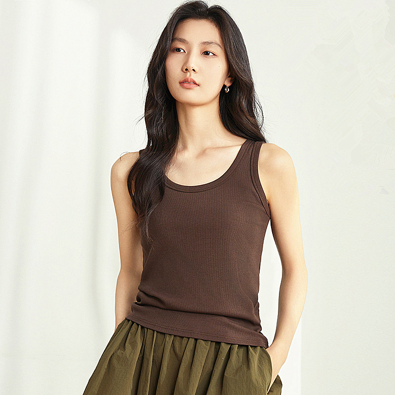 New Fashion Solid Shirt Women's Basic Camisole Tank Tops